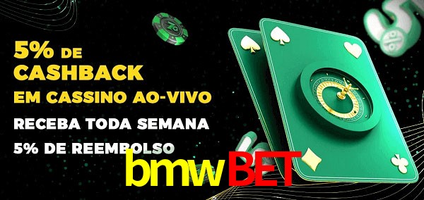 Promoções do cassino ao Vivo bmwbet